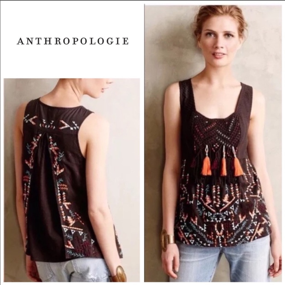Anthropologie Akemi + Kin Rigamarole boho tank